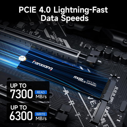 Fanxiang S880E SSD M.2 7300MB/s 1TB/2TB/4TB M.2 NVMe SSD PCIe 4.0x4 Disco Rígido Interno Para PS5 Laptop PC