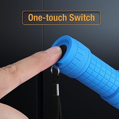 Mini Lanterna Portátil Nove Lâmpadas XPE Iluminação Forte Utiliza 3 Pilhas AAA Foco Fixo Bolso Tocha de Emergência para Exterior