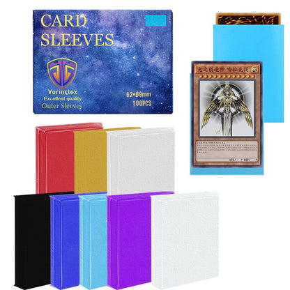 100 Unidades Protetores de Carta Tamanho Japonês 62×89mm para Cards de YGO Capa Fosca para Cartas Esportivas