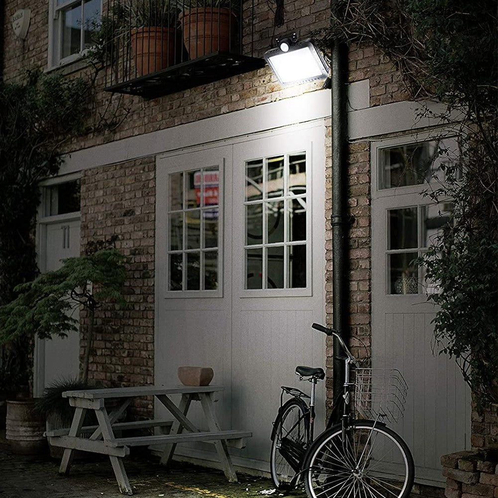 160LED Solar Powered Wall Light Waterproof Outdoor Motion Sensor Lighting Park Courtyard Fence Street Garden Decoration Lamp