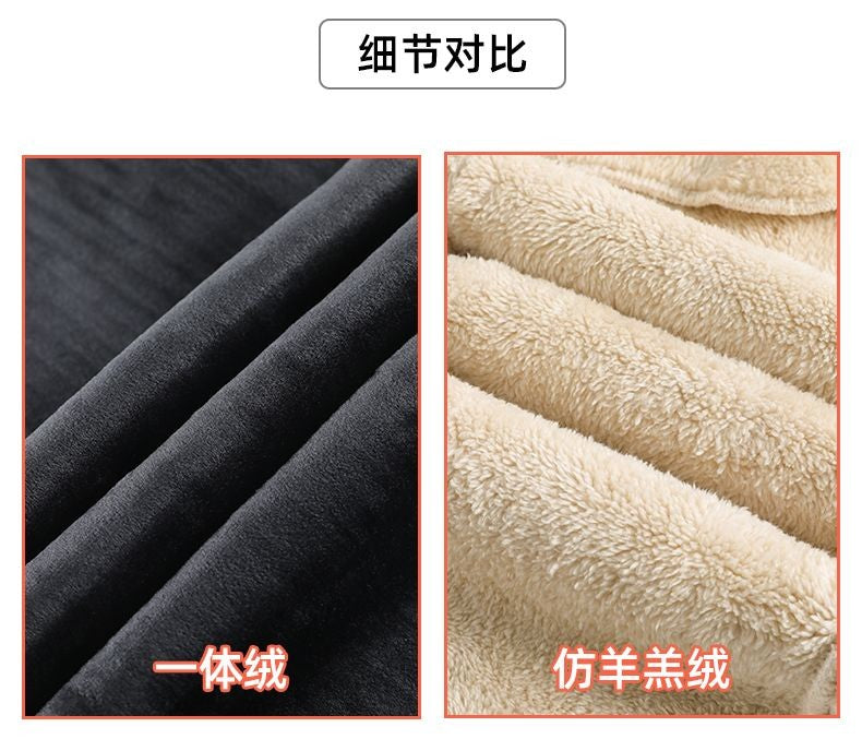 Pants Women Thickened Lamb Fleece Wide Leg Pants Plus Velvet Women's Autumn Winter Fashion Loose Pants Cashmere Casual Pants