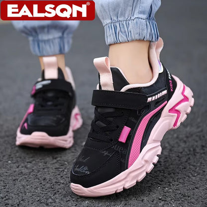 Children Sneakers Casual Shoes for Girls Pink Comfortable Leather Running Sports Kids Girl Flat Breathable Shoes