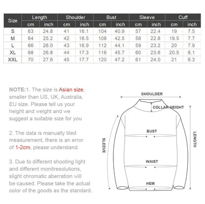 Maden Thermal Sweater Men’s Turtleneck Basic Knitted Shirts Autumn Winter Solid Thick Pullovers Turn-down Collar Soft Underwear