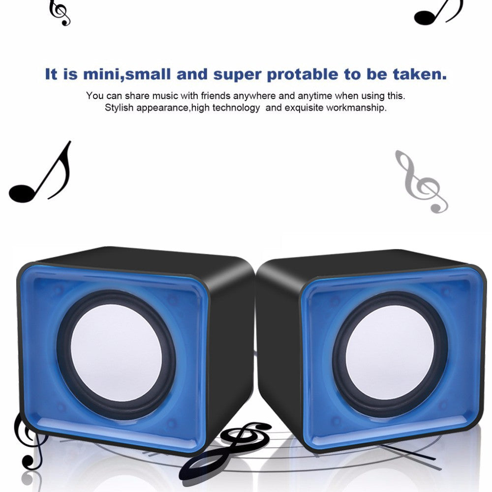 Caixa De Som PC Para Computador Portátil Laptop Notebook Desktop Mini Caixa De Som Música Bocina Coluna Acústica Sistema de Áudio