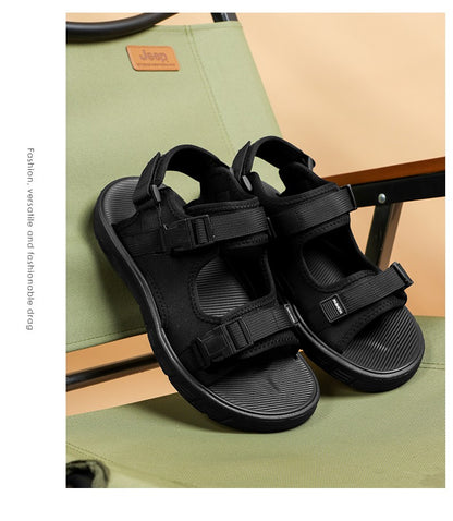 A Pair of Men's Sandals, Summer New Trendy Sports Outer Wear, Non-Slip, Wear-Resistant, Soft-Soled Driving, Cool Beach Shoes for Men