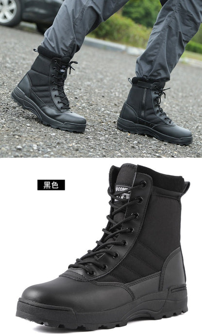 Botas Táticas Masculinas Botas de Força Especial Botas de Combate no Deserto Botas de Caminhada ao Ar Livre Botas de Tornozelo Masculinas Botas de Segurança para o Trabalho