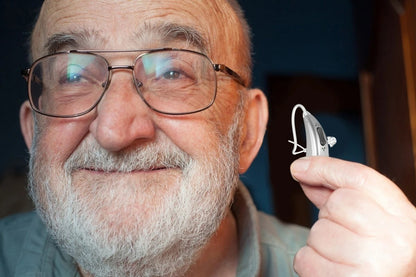 Novo e melhor Aparelho Auditivo Digital Bluetooth BTE de 2024, Amplificador de Som com Tom Ajustável, Portátil, para Idosos Surdos