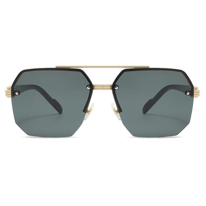 New Fashion Sunglasses Cool Men Vintage Brand Design Metal Square Sun Glasses Women Shades UV400 Oculos De Sol