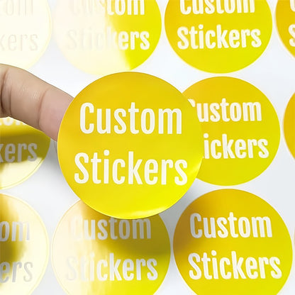 Custom Design Stickers for Personalized Gifts & Events - Upload Your Logo/Photo to Create Unique Labels for Wedding Decor