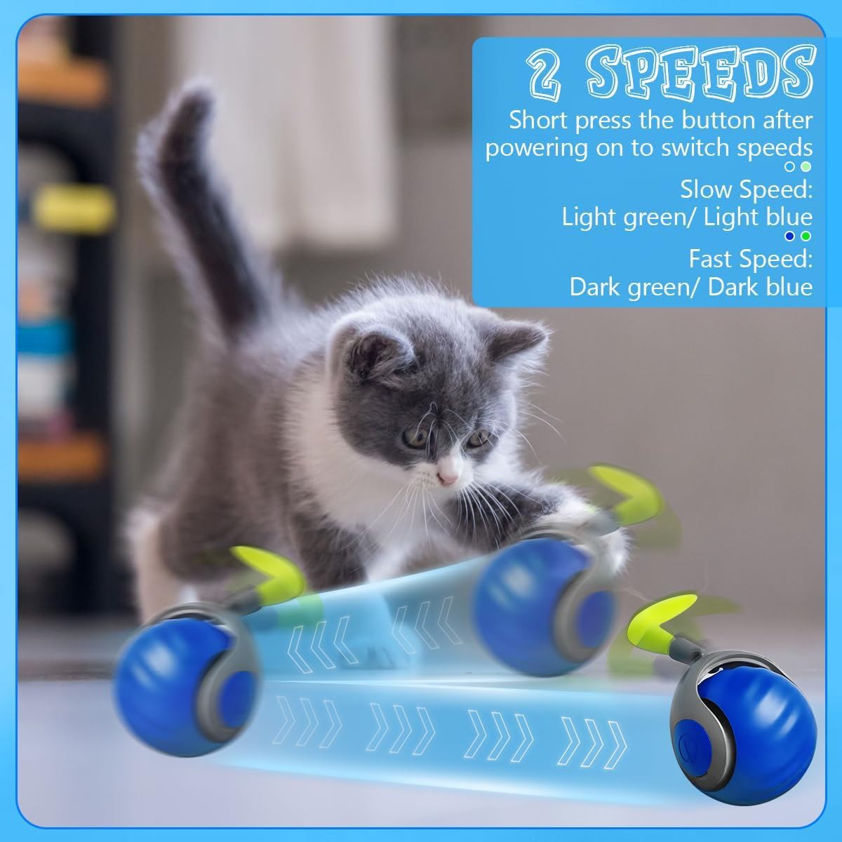 Bola de Brinquedo Inteligente para Gatos com Pena - Bola Elétrica Automática para Gatos com Movimento Ativo para Animais de Estimação