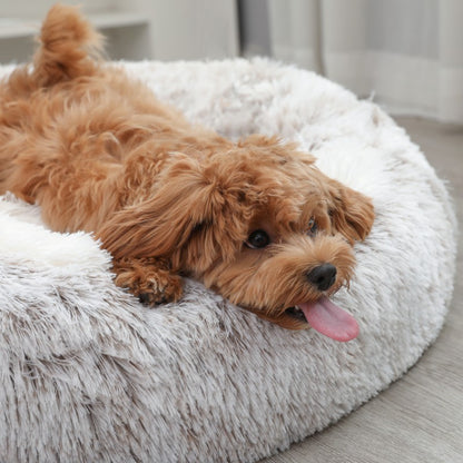 Cama Redonda para Cães, Quente de Inverno, Cama de Gato de Pelúcia, Cesto para Cães Lavável, Cama de Estimação para Cães de Pequeno, Médio e Grande Porte, Sofá para Gatos