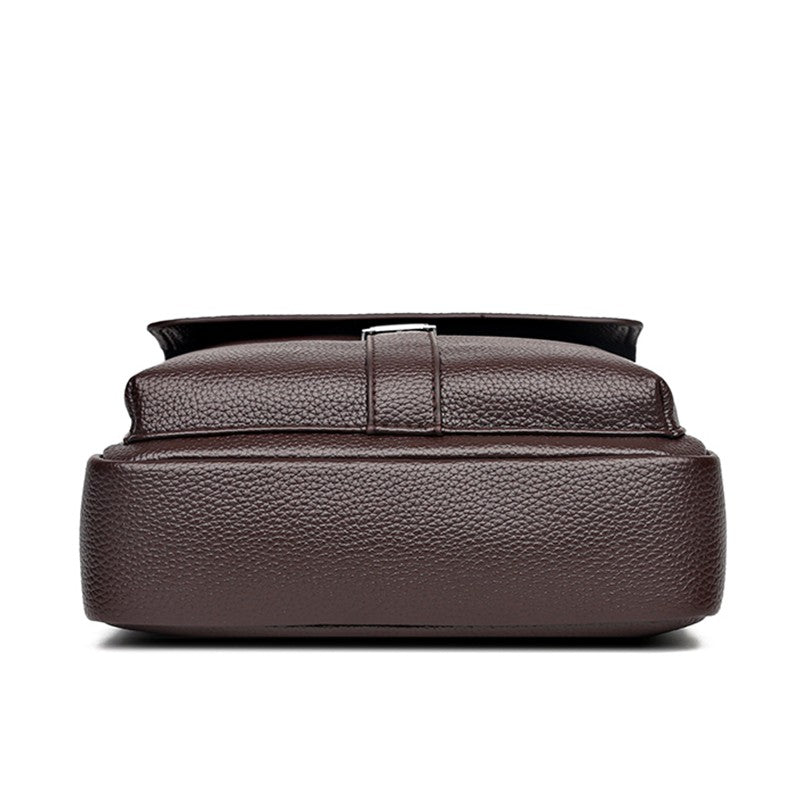 Men's Genuine Leather Crossbody Shoulder Bags High Quality Tote Fashion Business Man Messenger Bag Leather Bags Fanny Pack