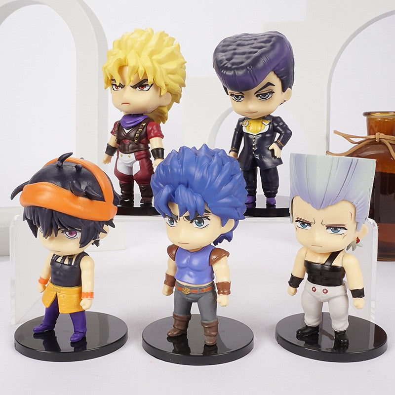 JoJo's Bizarre Adventure Jonathan Dio Higashikata Josuke Narancia Ghirga Pierre Q Versão Figuras Modelo Brinquedos Bonecas Presente