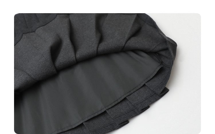 CHIC VEN Women Pleated Skirt High Waist Casual Preppy Style A-line Thick Mini Skirt for Girl Autumn Winter 2025 Ladies Clothing