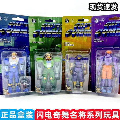 52toys Captain Commando 1/18 Figure Mack The Knife Ginzu The Ninja Baby Head Arcade Game Action Doll Toy Birthday Gifts Hot