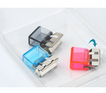 10/20pcs Mini Paper Clips Set Candy Color Transparent Metal Bookmark for File Index Page Holder Clamp Memo Office School F709