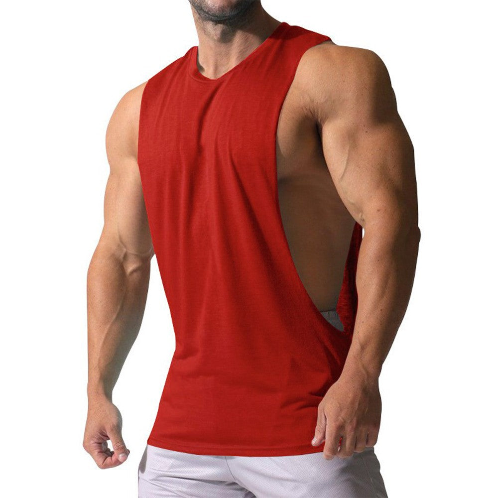 Summer Men's Vest Gym Tank Top Fitness Training Quick-drying Loose Bodybuilding Sleeveless Shirt Male Vest Clothing