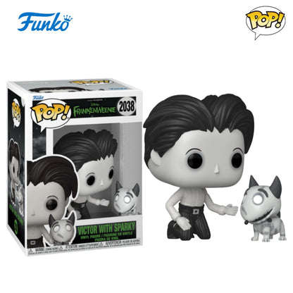 Victor With Sparky Anime Doll Figure Frankenweenie Series Funko Pop Model Limited Edition Collect Figures Original Toy Gifts