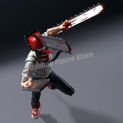 Shf Chainsaw Man Action Figure Denji Figurine PVC Movable Ko Collection Doll Anime 15cm Chainsaw Demon Figures Model Toys Gifts