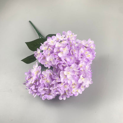 5 Heads Hydrangea Bouquet Silk Artificial Flowers for Party Wedding Living Room Decoration Accessories Home Decor Fake Flowers