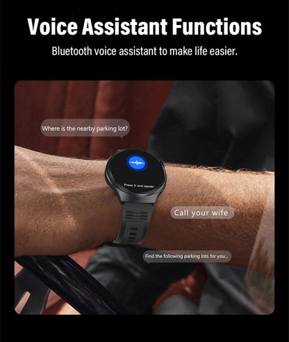 G.L Wear 2025 New Men's Smart Watch HD Display Health Tracking Bluetooth Calling Voice Assistant Sports Smartwatch