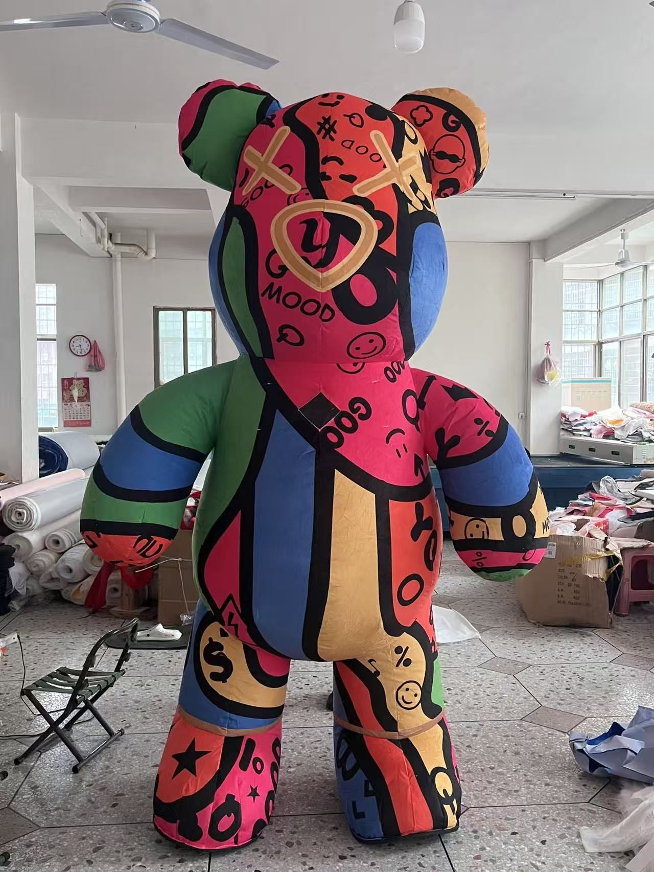 Inflatable Cartoon Doll Costume, Wearable Walking Mascot For Adults