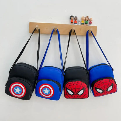New Marvel Children'S Bags Boy's Spider Man Iron Man Captain America Crossbody Bag Cartoon Shoulder Bag Kids Accessories Gift