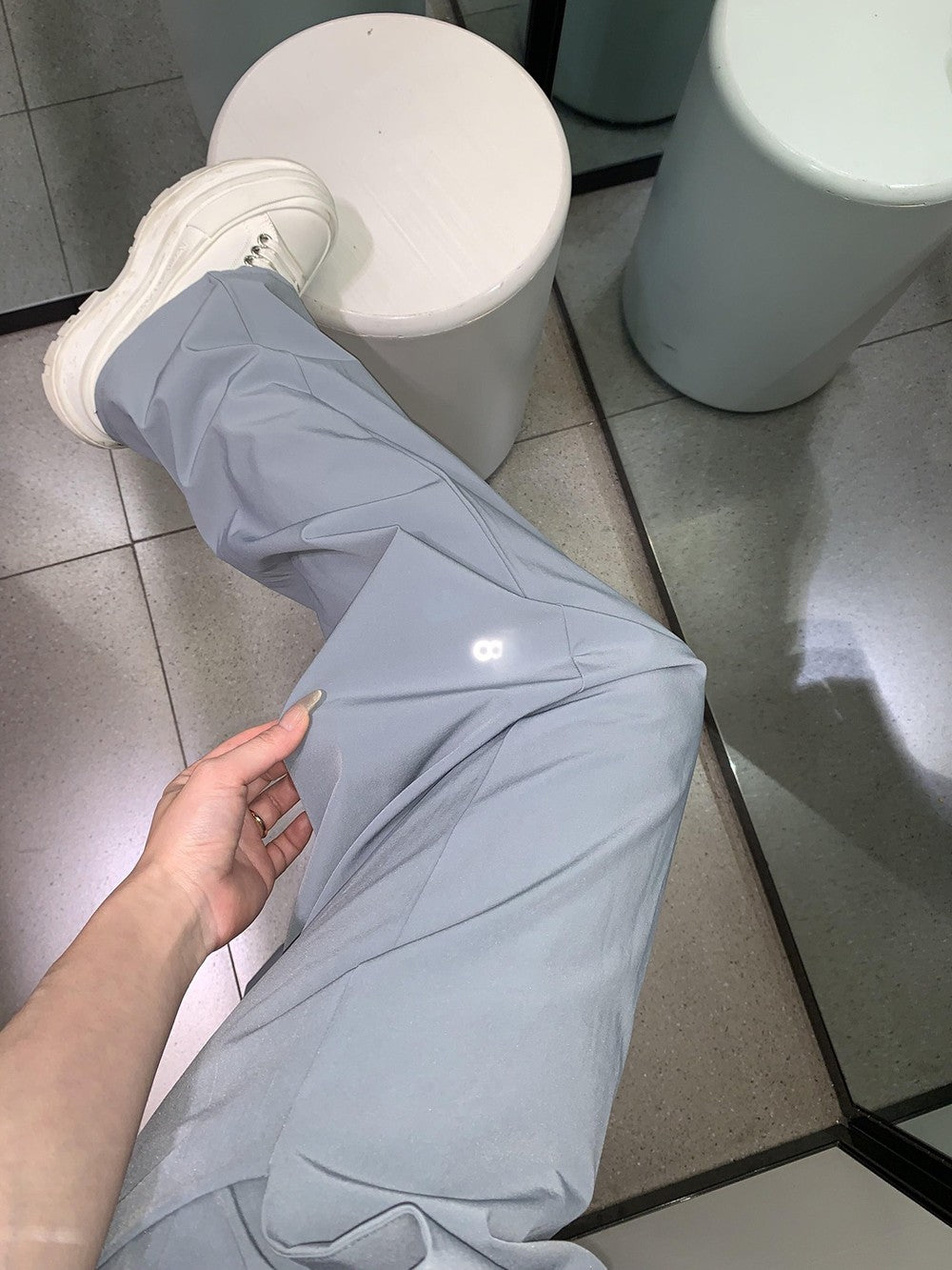 Calças retas femininas de secagem rápida calças de moletom de perna larga preto azul sólido fitness yoga esportes corredores