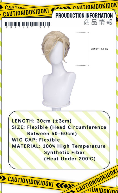 ?Ready for Ship?Idia Malleus Leona Vil Crowley Wig Game Cosplay DokiDoki Men 120cm Long Hair Fiber Idia Halloween  Free Wig Cap