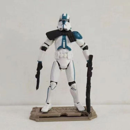Star Wars Republic 501-st Legion Blue White Trooper 3.75" Loose Action Figure