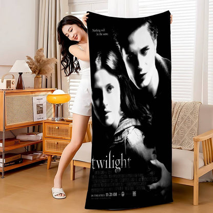 Movie Twilight Cartoon Beach Towel Cute Kawaii Room Decor Bath Girls Children Hand Towels For Bathroom Shower