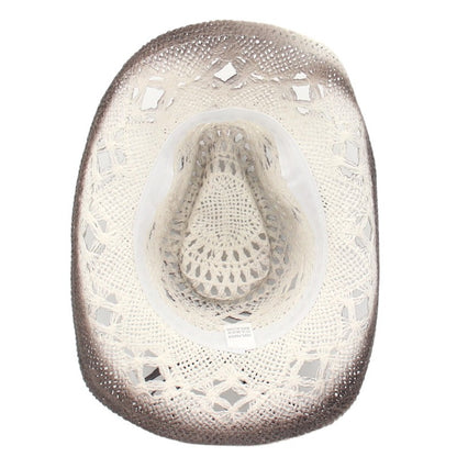 New outdoor beach sun protection and breathable cowboy hat with ethnic style, western sun protection and shading