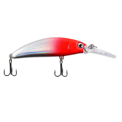 Isca Lure Placa Lingua Longa Sinking Minnow 7cm 6g Isca Artificial Arremesso Longo Pesca de Água Doce Salgada Isca Especial para Robalo e Per