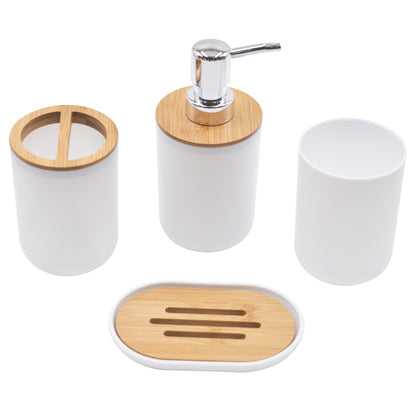 1x Acessórios de Banheiro Saboneteira Garrafa para Louça Lixeira de Banheiro Porta-Escova de Dentes Copo Suporte para Loção Escova Sanitária