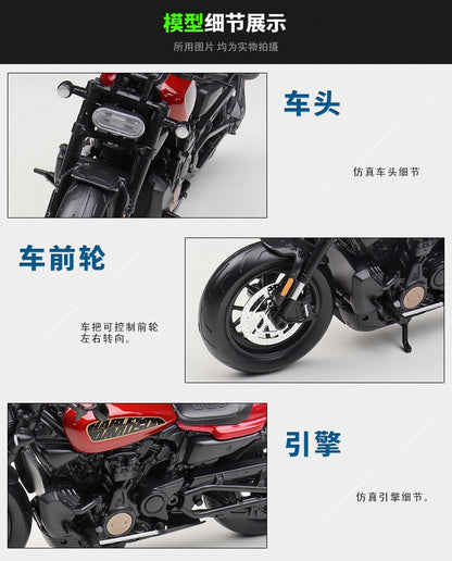 Maisto 1:12 Harley 2024 Sportster S Motocicleta Pesada Off-road Simulação Liga Modelo Brinquedo Coleção Peça de Exibição Presente