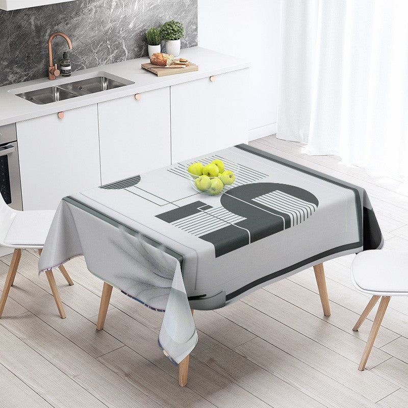 Abstract Geometric Tablecloth Waterproof Stain Resistant Party Decoration Restaurant Cafe Dining Table Tablecloths 140X200cm