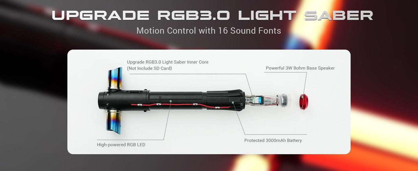 DAMIENSABER Kylo Ren SE Lightsaber Crossguard Lightsaber