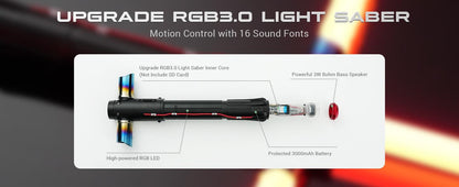 DAMIENSABER Kylo Ren SE Lightsaber Crossguard Lightsaber