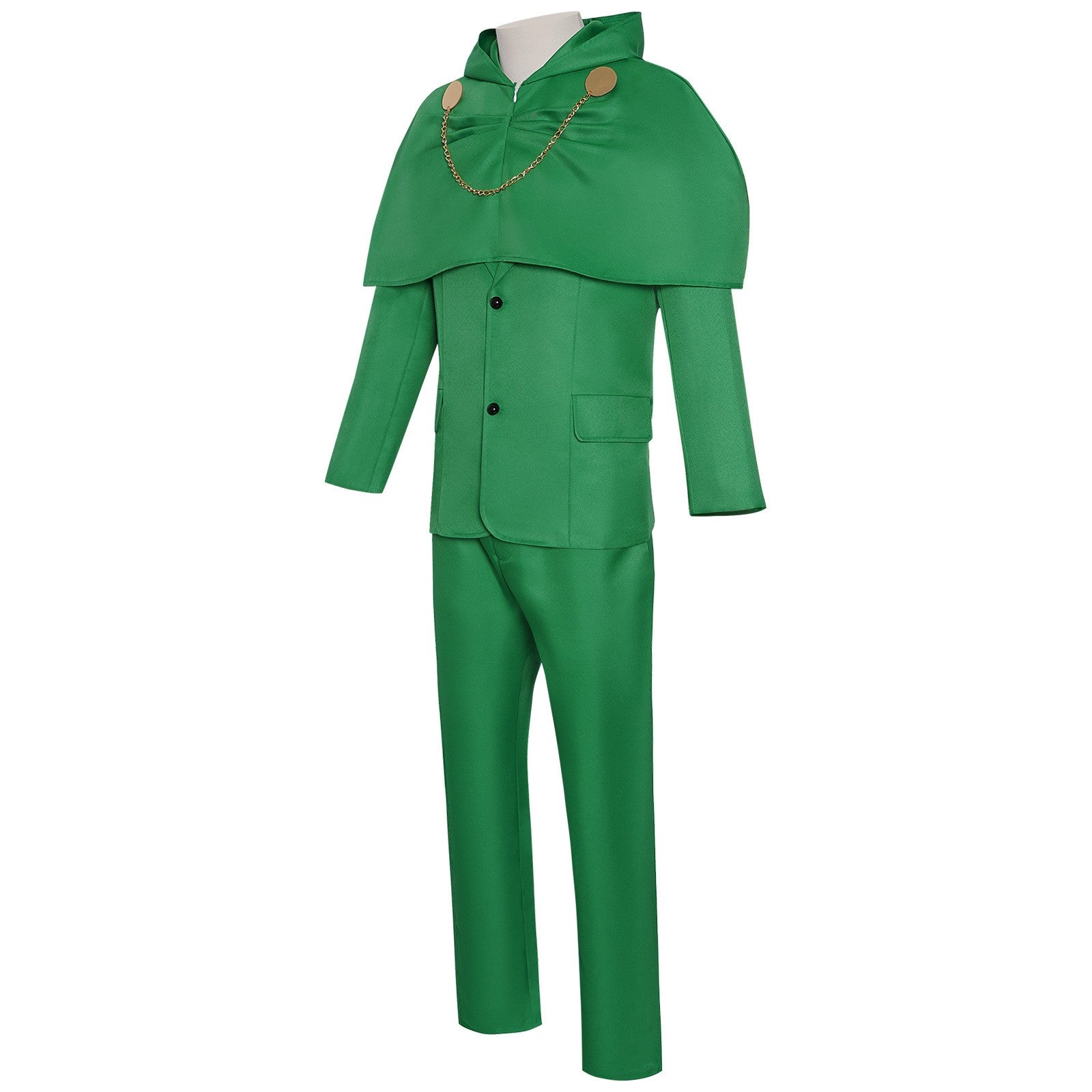 Movie Doctor Doom Cosplay Costume Evil Scientist Clothing Subdue Adult Green Coat Pants Suit Halloween Party Outfit