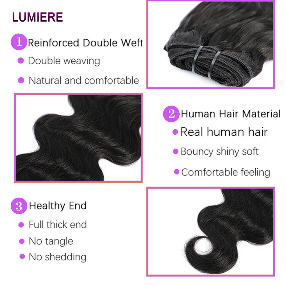 Body Wave Clips In Human Hair Extensions Brazilian 100% Virgin Raw4B 4C Afro Kinky Culy  Hair Clips in 8Pcs/Set For Women 18A