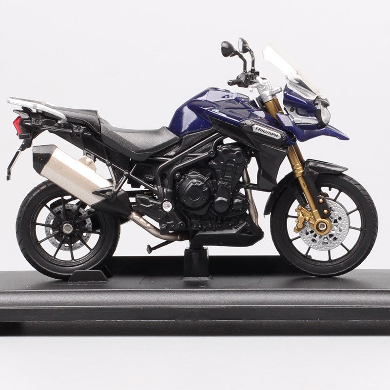 1/18 Escala Welly Triumph Tiger Explorer 800 Sprint RS Bonneville Daytona Trophy Thruxton 1200 Moto Diecast Modelo Brinquedo