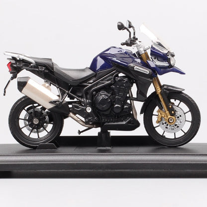 1/18 Escala Welly Triumph Tiger Explorer 800 Sprint RS Bonneville Daytona Trophy Thruxton 1200 Moto Diecast Modelo Brinquedo