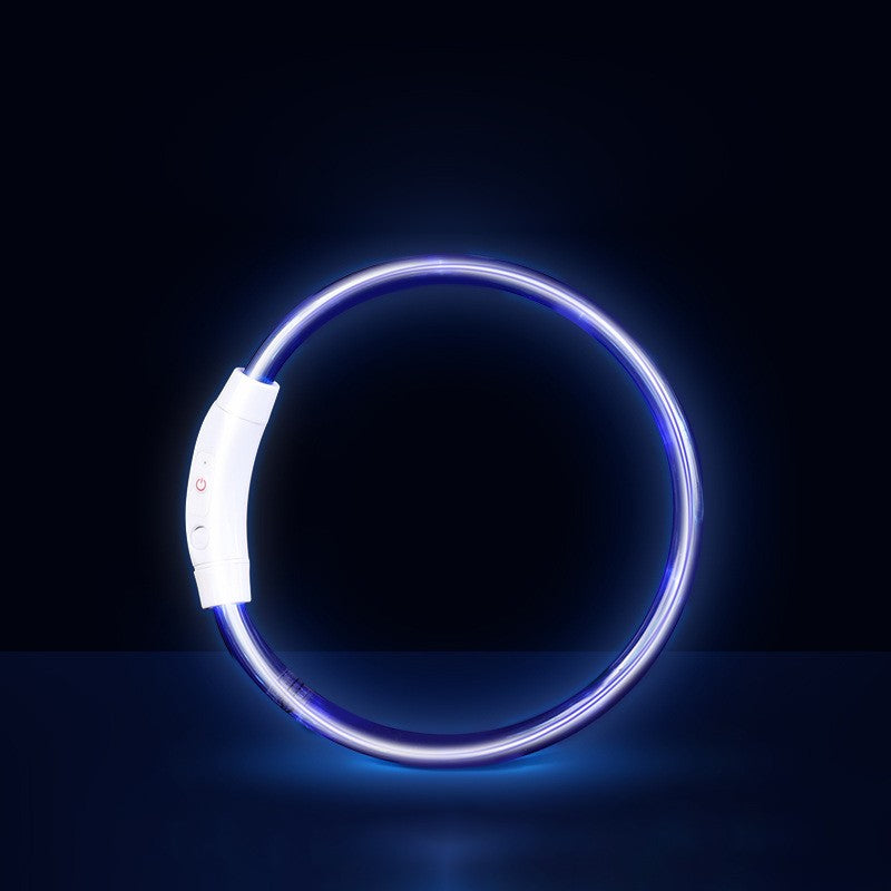 Coleira LED para Cães para Segurança Noturna Coleira Brilhante Recarregável para Pets com 3 Modos Alta Visibilidade para Gatos e Cães em Passeios Noturnos