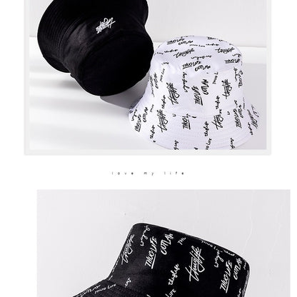 Bucket Hats For Men Women Korean Style Print Cap Panama Hat Sandbeach Sunhat Fishing Hat Fisherman Cap for Hip Hop Bob Gorro