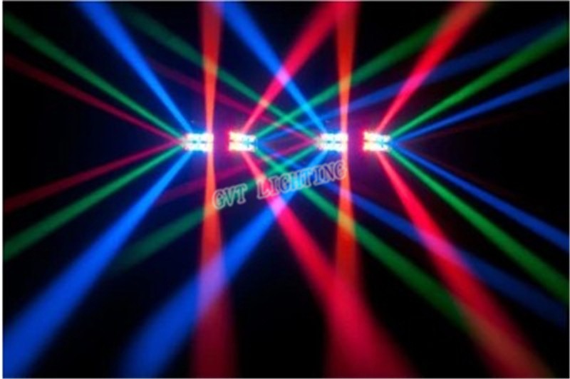Mini LED 8x3W RGBW Moving Head Light LED Spider Beam Stage Lighting DMX 512 Spider Light Good for DJ Nightclub Party