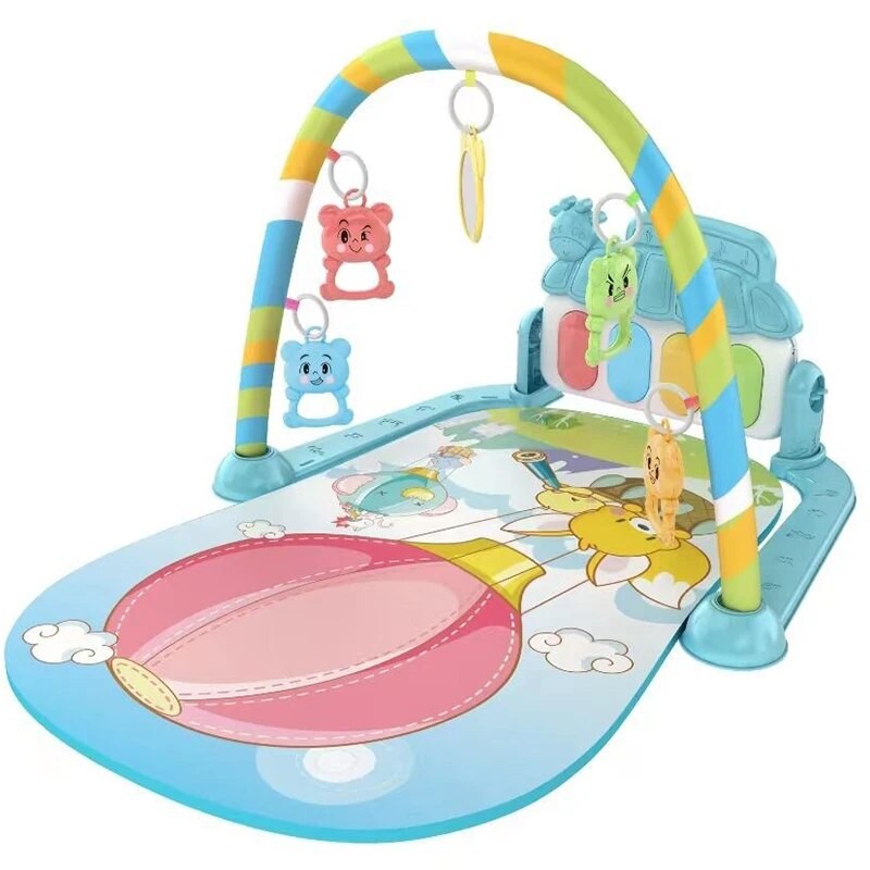 Brinquedo Pedagógico Interativo Para Bebês, Tapete de Atividades Piano Musical Multifuncional Para Crianças de 0 a 1 Ano