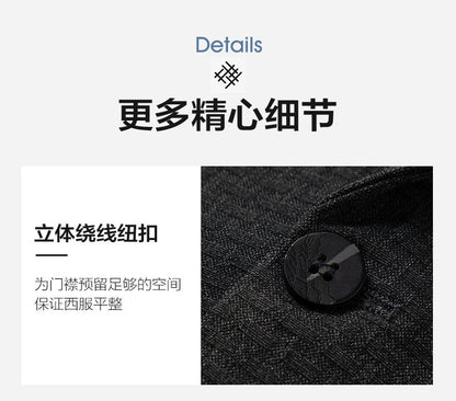 2025 Men's High-End Boutique Wool Suit Casual Business Top Coat Fashion Gentleman Party Four Seasons Elegant Tailored Suit