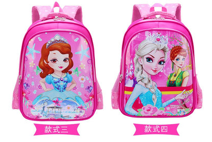 Disney princess Children cartoon primary bag for school reduction bag girl boy 1-3 grade Frozen Elsa bag for school kid backpack