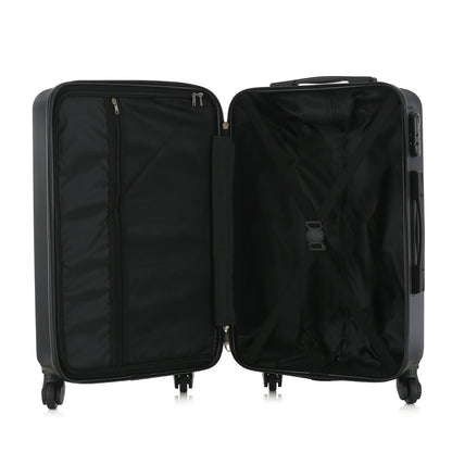 4-Piece ABS Hardside Spinner Luggage Sets (18/23/27 Inch + 13 Inch Cosmetic Case) – Lightweight Suitcase Sets with 3-Digit Combi