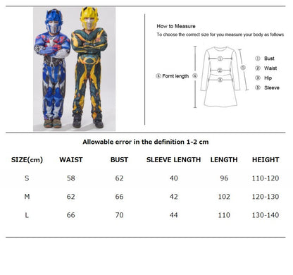 Boys Optimus Muscle Prime Fancy Dress American Boy Superhero Purim Halloween Book Week Child Captain Costume